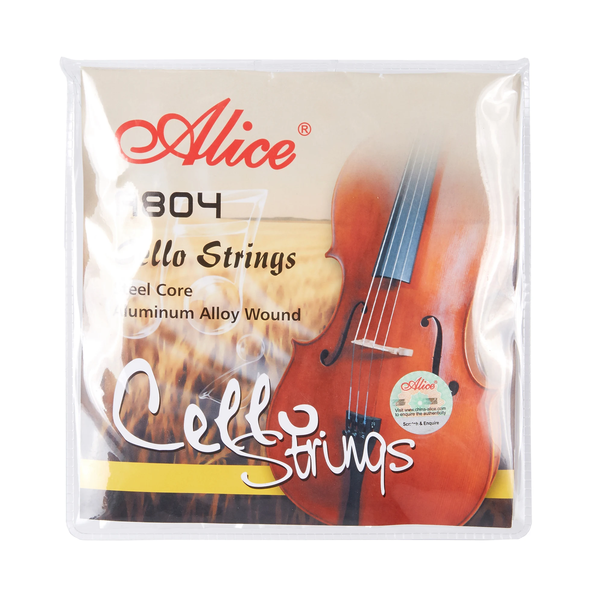 Alice Cello Strings Steel Core Aluminum Alloy Wound A804in Guitar