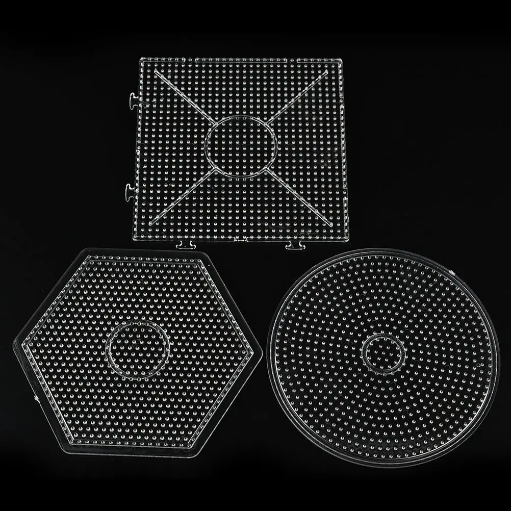 

DIY Kids Craft Fuse Beads Toy Round/Square/Hexagon Shape For 5 mm Hama Beads Template Pegboards Puzzle