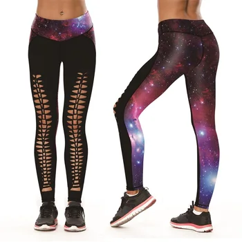 

UIDEAZONE Skinny Floral Legging Women Lace Patchwork Fittness Leggins Hollow Out Pencil Pants Trousers Plus Size Starry Sky