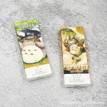 32 шт./компл. Kawaii Тоторо Бумага Закладка для книги канцелярские принадлежности закладки книжные держатели карты сообщения подарочные канцелярские товары