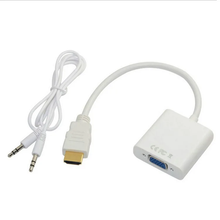 Высокое качество HDMI в VGA адаптер мужской Famale конвертер 1080P цифро аналоговый видео