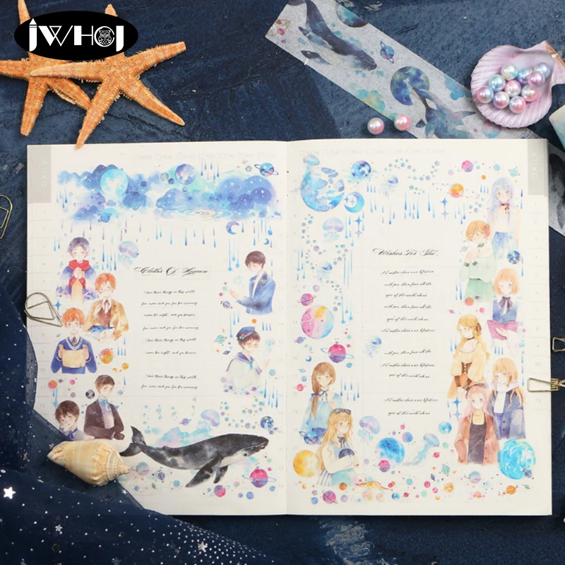 1 шт. 5 см * 7 м/3 м серия Ocean star васи лента diy Скрапбукинг декоративная клейкая