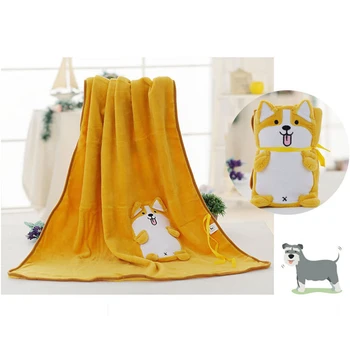 

2019 Creative Cartoon Animal Coral Fleece Baby Blanket Keji Husky Dog Styling Small Blanket For Newborn Infant Toddler Kid Gifts