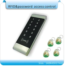 Free shipping T7 Access Control Keypad Standalone touch keys Outdoor Door Open Keyboard +10pcs 125KHZ crystal keybos