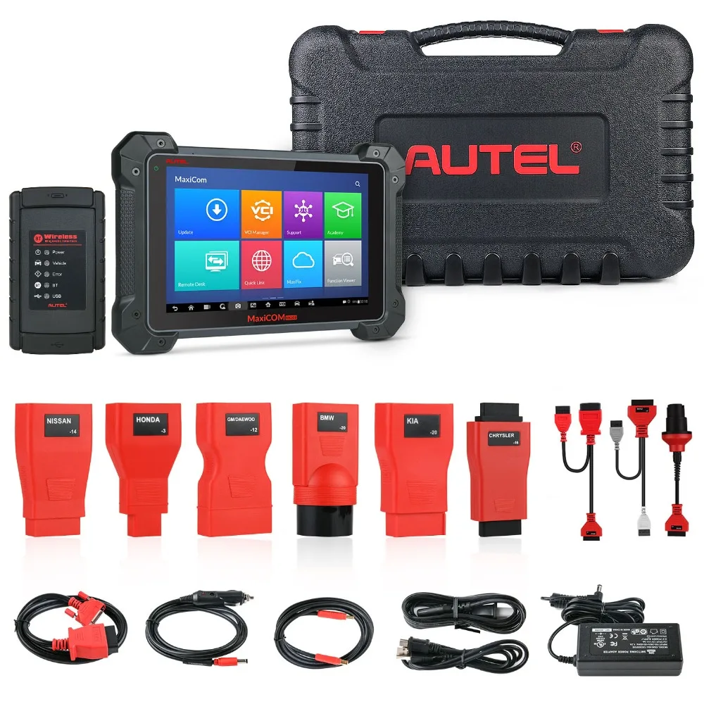 Autel MaxiCOM MK908 автомобильный диагностический инструмент obd2 автомобильный сканер obd Код читатель стетоскоп vag com bluetooth wifi сканер для автомобиля