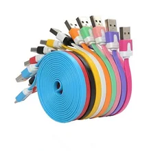 Линия передачи данных 1 м/2 м/3 м для мобильных телефонов Android Usb данных кабельная лапша Зарядное устройство линия дропшиппинг