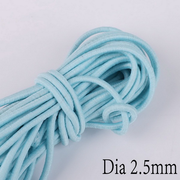 Colorful High-Elastic Cords Round Elastic Band Round Elastic Rope Rubber Band Elastic Line DIY Sewing Accessories