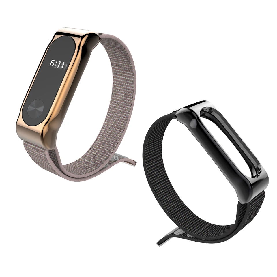  Mijobs Mi band 2 Strap Sport Nylon Loop Wrist Strap for Xiaomi mi band 2 Wristband Smart Watch Band - 32957993842