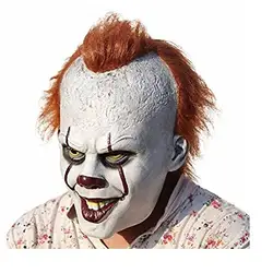 Латекс Pennywise Стивена Кинга это маска Огненный волк Хэллоуин украшения Ужасы Клоун Маска Вечерние Маски