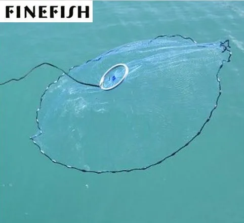 

Finefish Fishing Net Nylon Line And Fishing Lines Water Hand Throw Fly Fishing Tools Small Mesh USA Style Catch Fishing Network