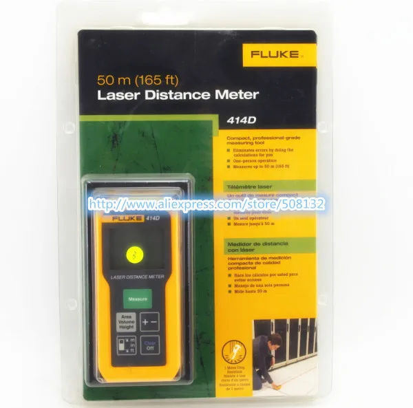 

Fluke 414D 50M (165ft) Max Range Laser Distance Meter !!NEW!! F414D