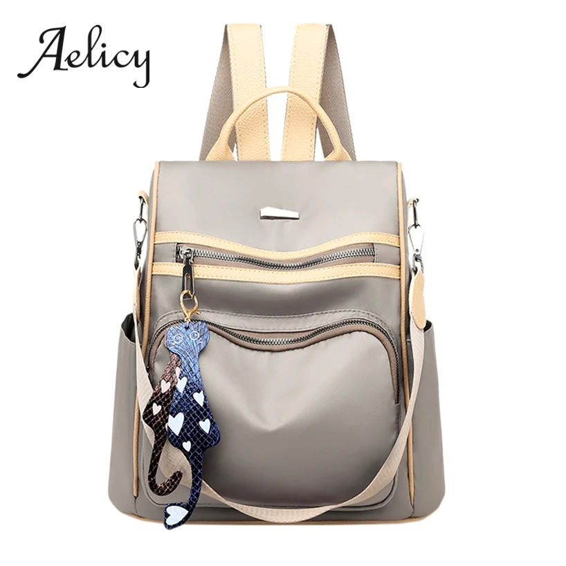 

Aelicy Fashion Anti-theft Women Backpacks Famous Brand Ladies Large Capacity Shoulder Bag Multi-Use Waterproof School Satchel