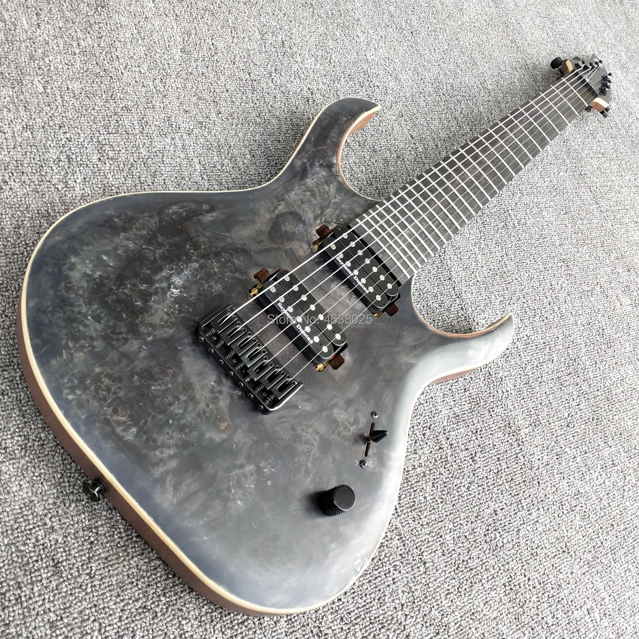 

IN STOCK 2019 New Arrival 7 Strings Duwell Guitar,GRAY BLACK COLOR top,FREE SHIPPING