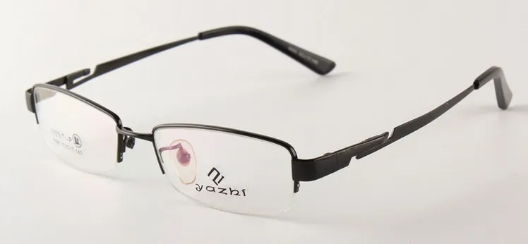 Для мужчин Роскошные титановые оправы для очков черный очки Half-Rim очки RX