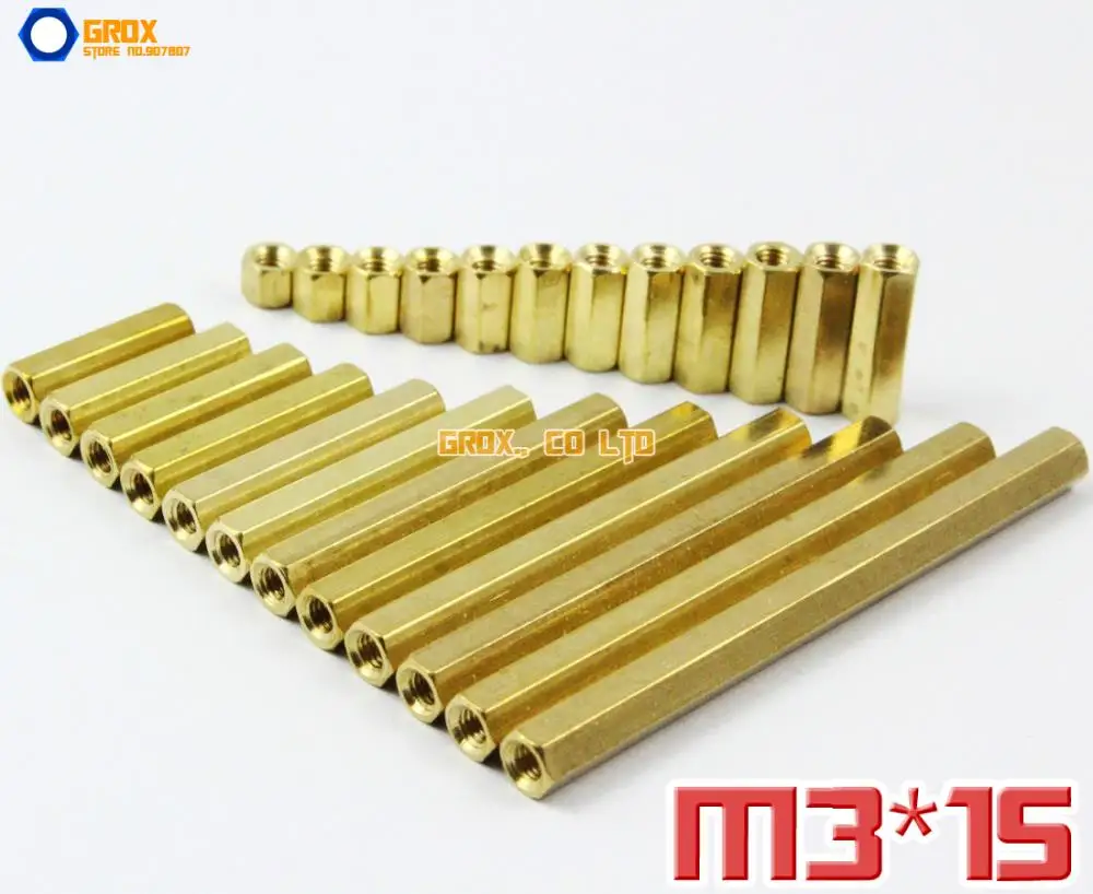 

Материнская плата M3 x 15 мм из латуни, 100 шт.