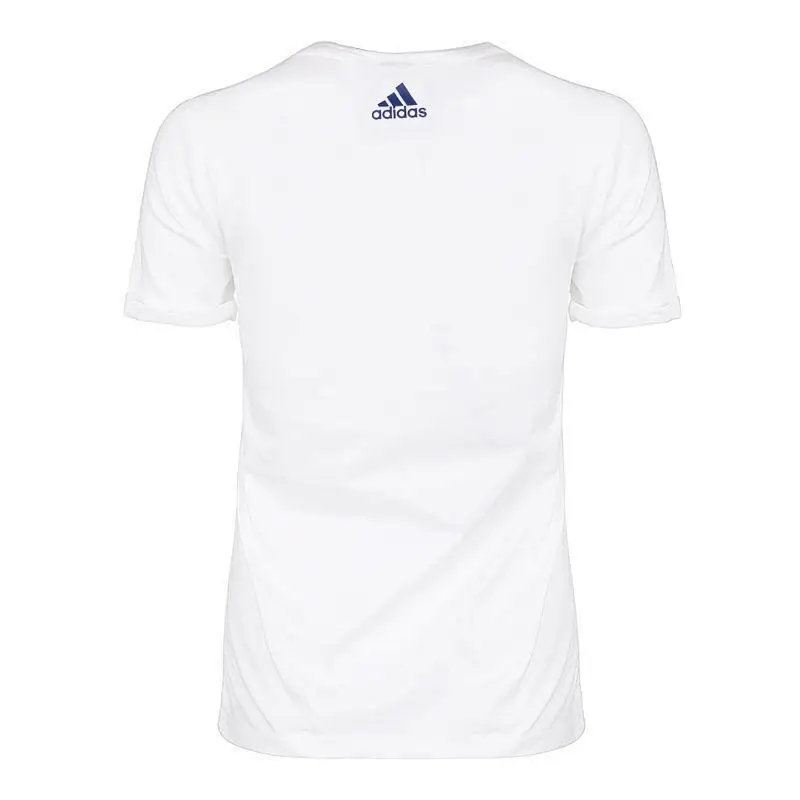 Новое поступление Adidas фольги линейный TEE Для женщин футболки с коротким рукавом спортивная