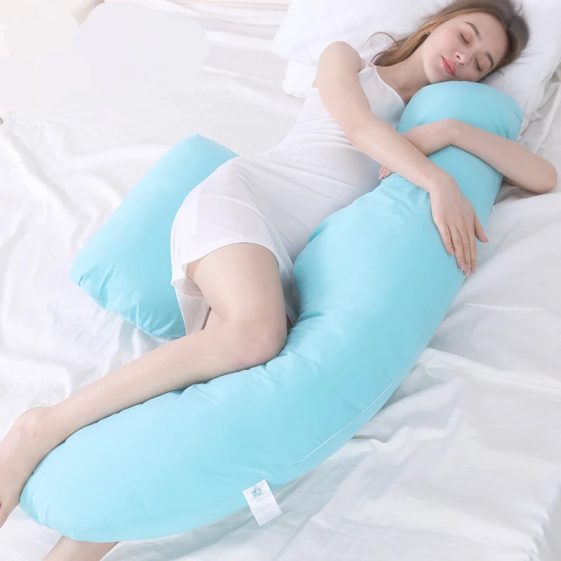 Подушка для беременных, для всего тела, h-образные подушки для беременных, для сна, для беременных женщин, для кормления, поддерживающая подушка для боковых спальных мест - Цвет: Blue