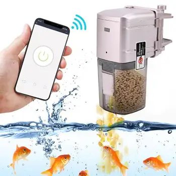 

USB Charging Intelligent WIFI Remote Control Automatic Fish Feeder for Aquarium Fish Shrimp Turtle Food Timer Feeding