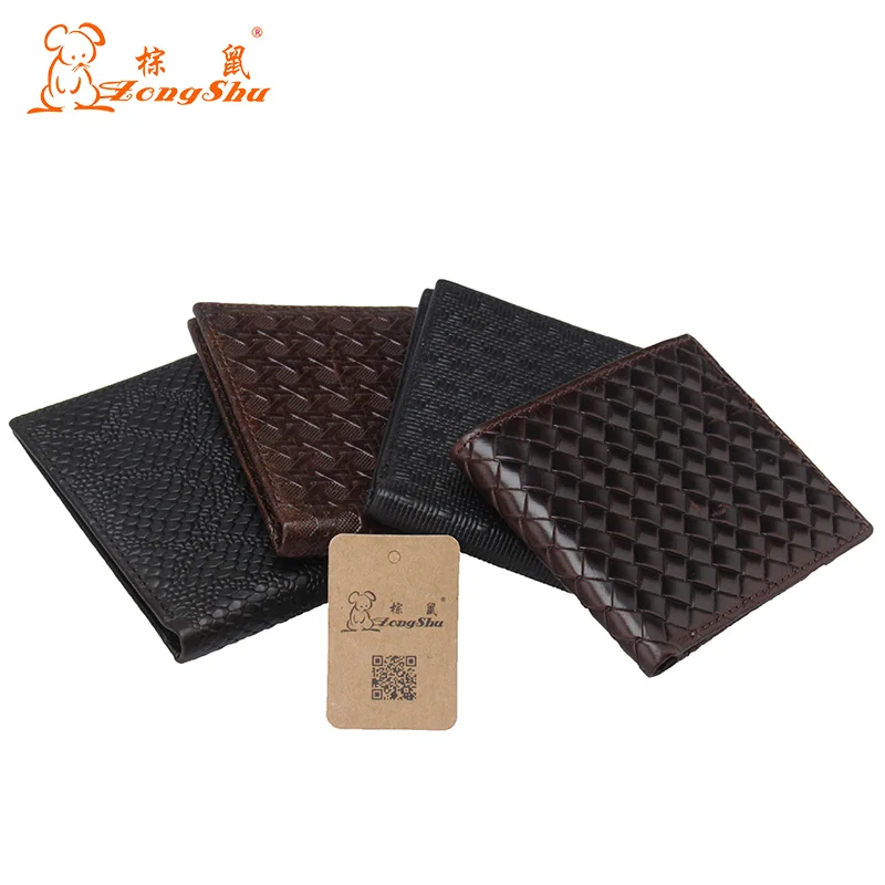 Zongshu Genuine Leather with Coin Pocket Vintage Male Purse Function Brown Men Wallet Card Holders | Багаж и сумки