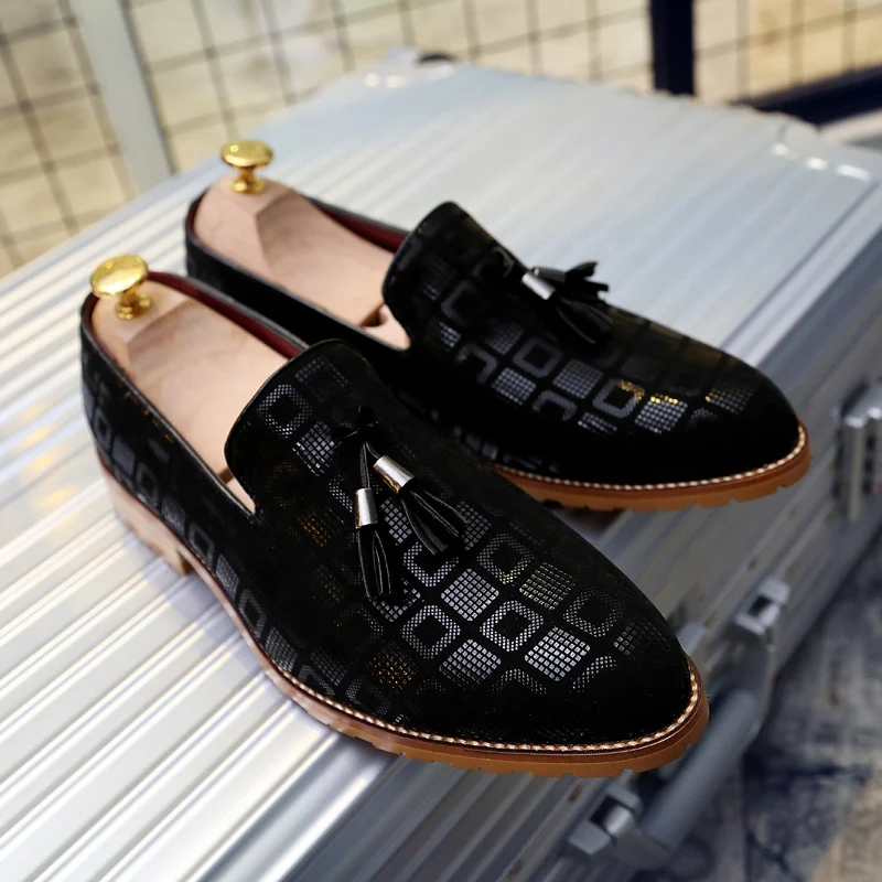

Men Casual Loafers Men's Oxford Flat Shoes Moccasins Shoes Wedding Party Mens Leather Shoes Casual Zapatos Hombre