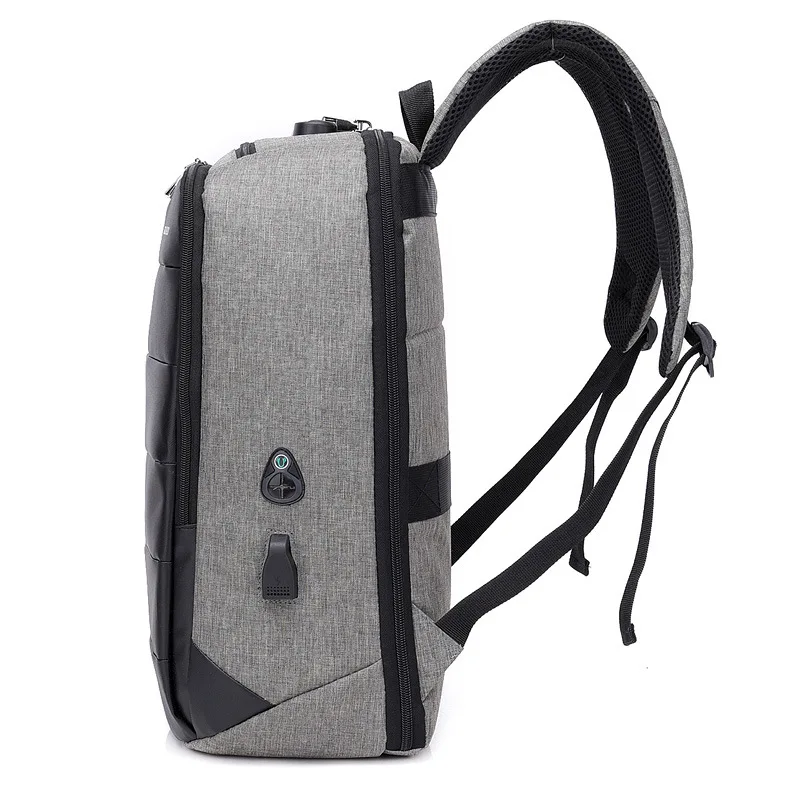 

New cross-border Men's backpack usb charging headphone jack anti-theft computer bag outdoor casual backpack a generation of fat