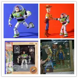Аниме-игрушка Story Buzz Lightyear звезды и Вуди создано Revoltech ПВХ фигурку Коллекционная модель игрушка для детей мальчиков