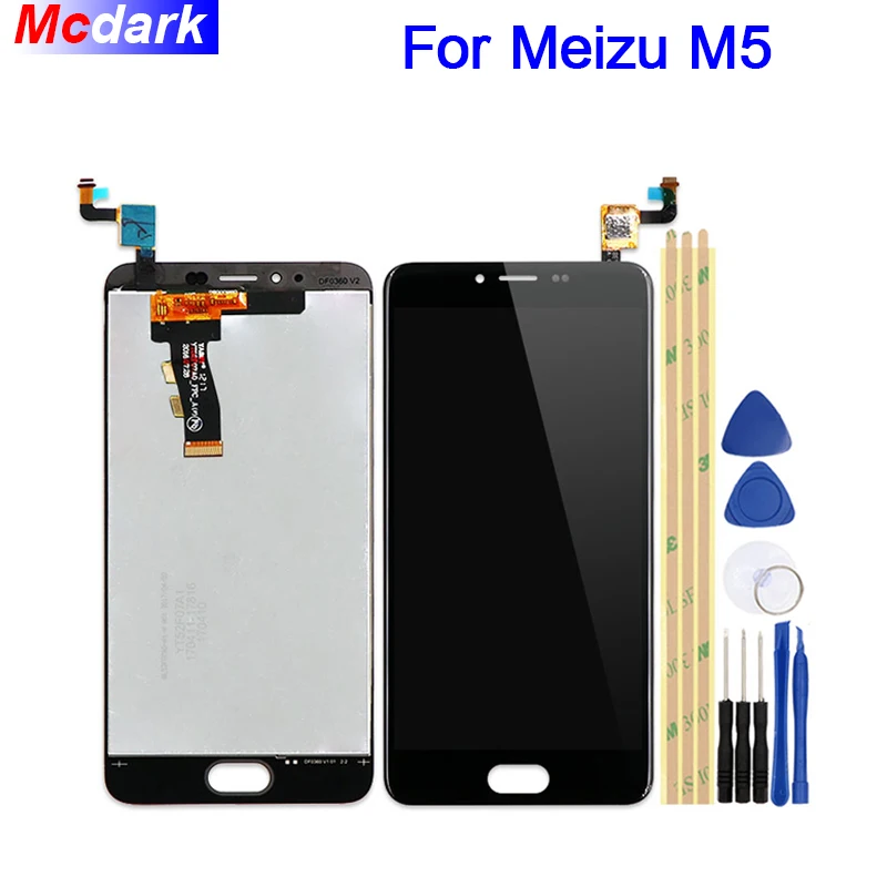 Mcdark для Meizu M5 Mini M611D M611A M611Y M611H ЖК дисплей и кодирующий преобразователь сенсорного