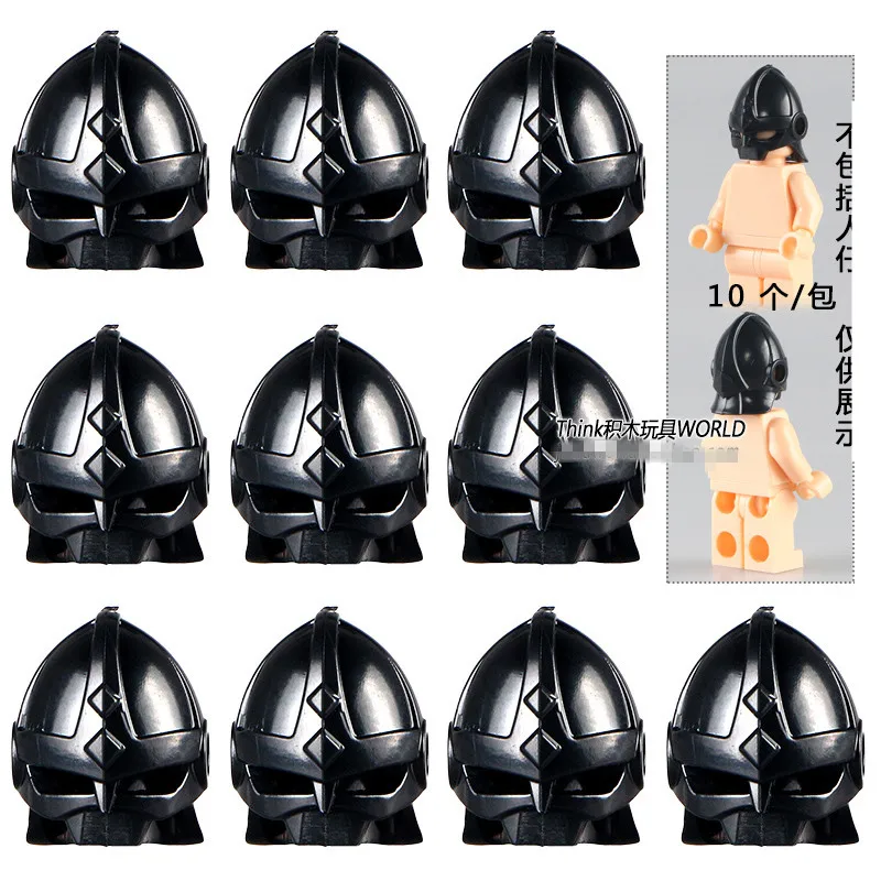 Kopen PG2008 Zware Helm Rome Koninkrijk MIDDELEEUWSE WAPEN Gladiatus Ridders Rome voor MINIFIG DIY monteren Bouwstenen Kinderen Speelgoed Gift