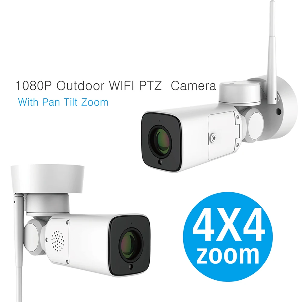Потребительские видеокамеры 1080P Full HD 4X оптический зум IP66 водонепроницаемый 50 м ИК