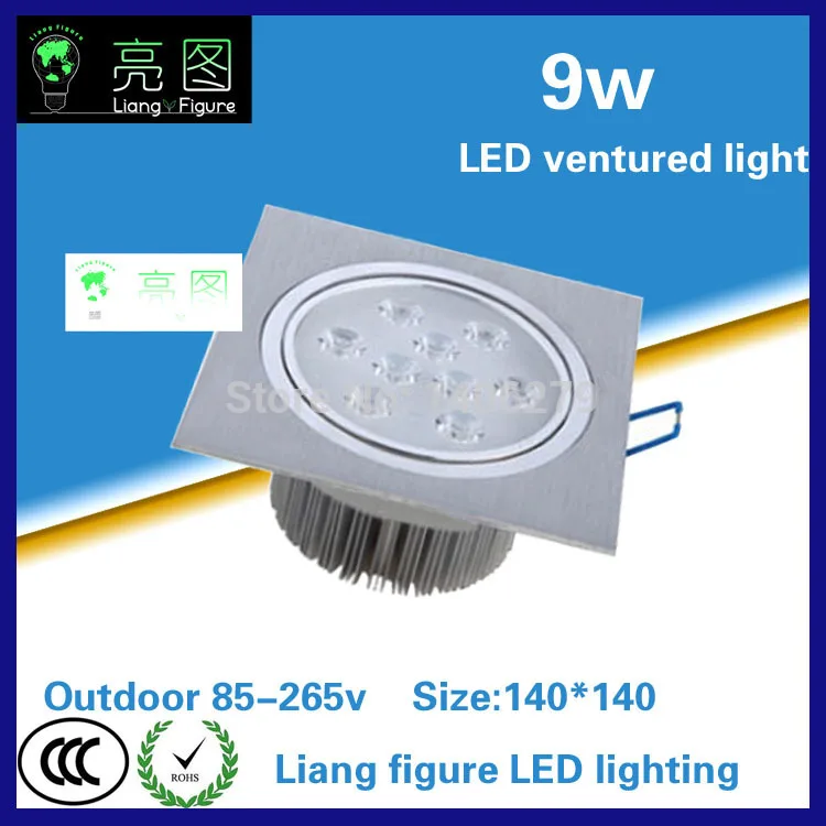 9W font b LED b font Grille lamp AC85 265V single head ceiling lamp energy saving