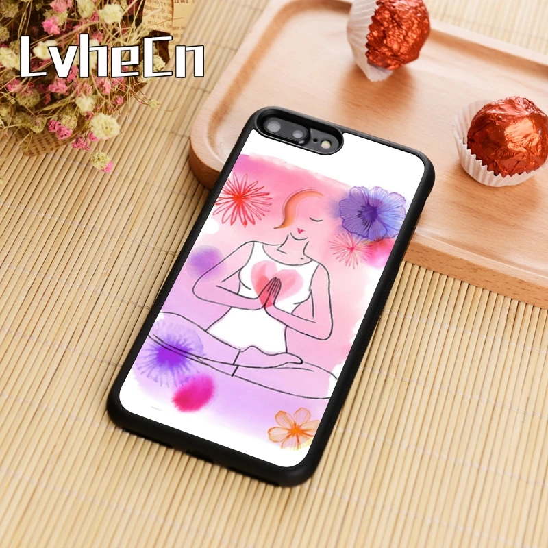 

LvheCn YOGA WOMENS HEAL Phone Case Cover For iPhone 4 5s SE 6 6s 7 8 plus 10 X Samsung Galaxy S5 S6 S7 edge S8 S9 plus note 8