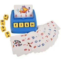 Настольная игра запомните слова головоломки буквы с счастливым обучением английские игрушки раннего развития
