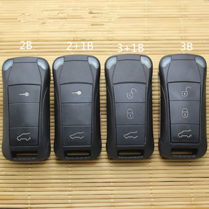 

DAKATU 2/2+1/3/3+1 Button Flip folding Remote Car key Shell Case For Porsche Cayenne GTS Replacement Remote shell