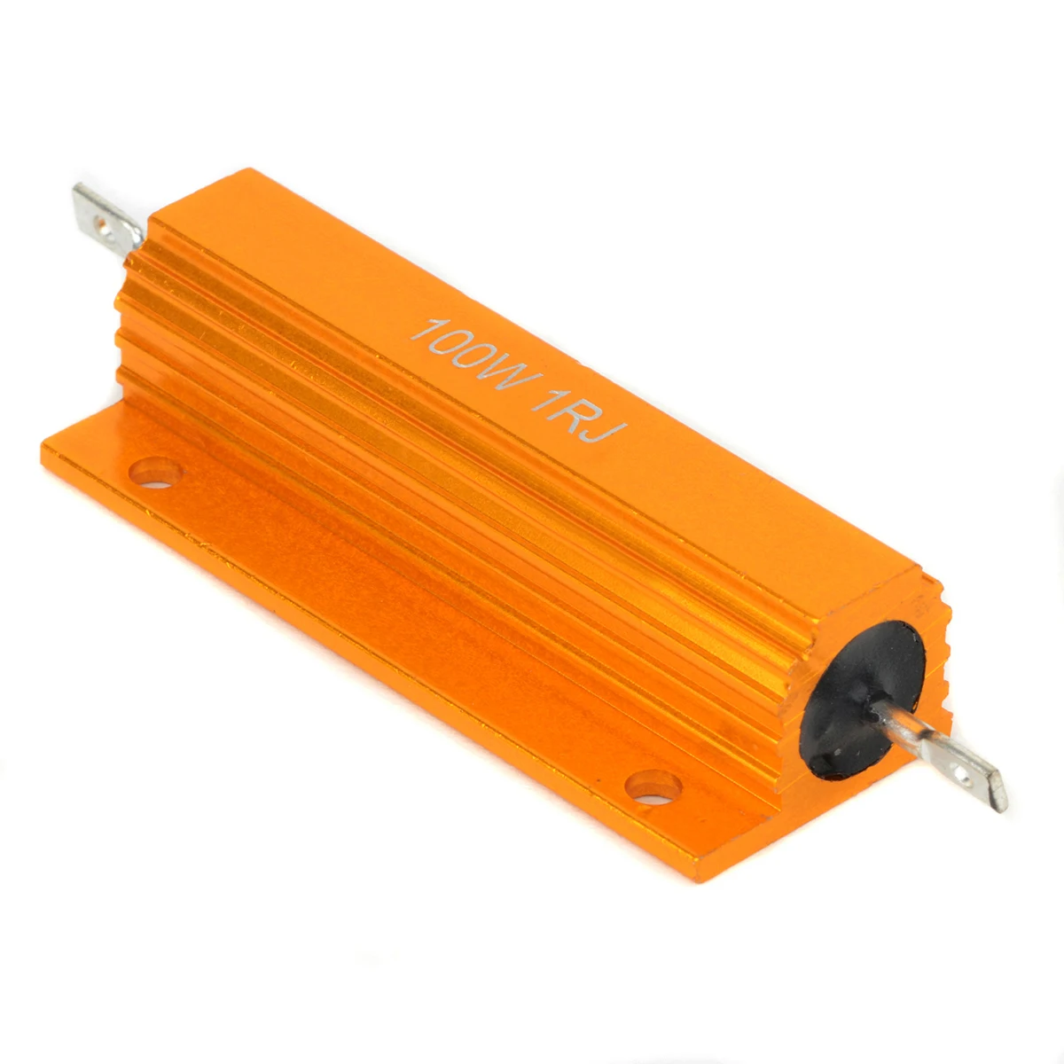 1pc 100W Power Resistor Aluminum Shell Case Wirewound Resistors 1R/2R/4R/8R/10R For Automation Equipment