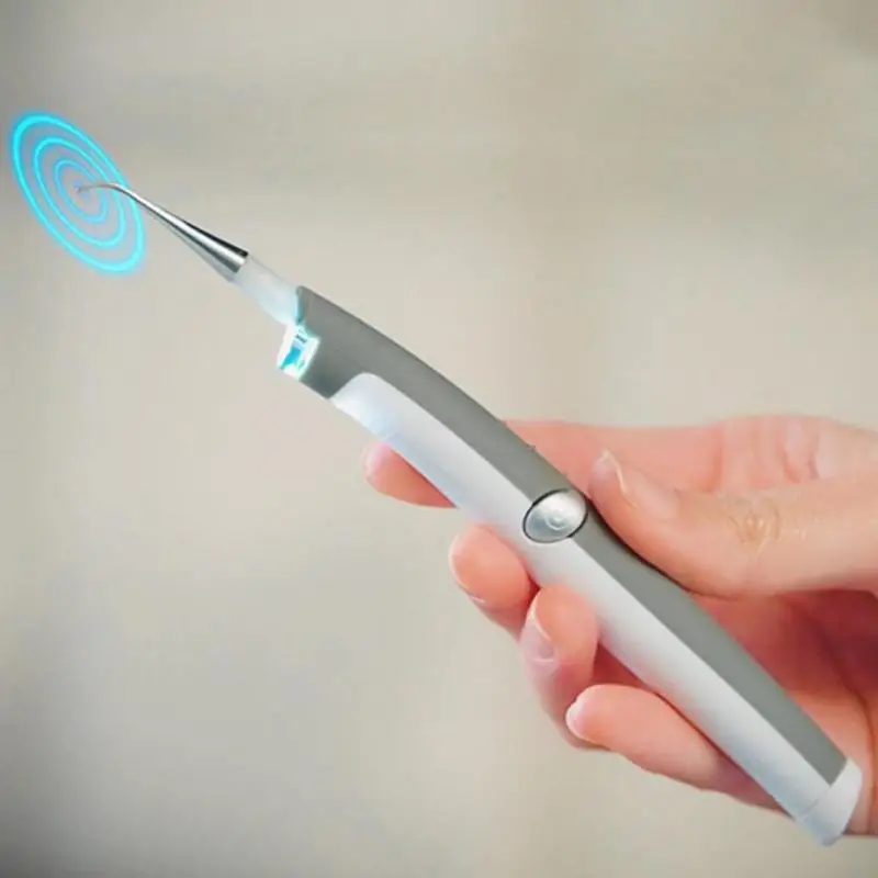 

Electric Sonic Tooth Stain Eraser Plaque Remover with 2 Cleaning Tips Dental Care Sonic Teeth Whitening Tool Kit Oral Hygiene