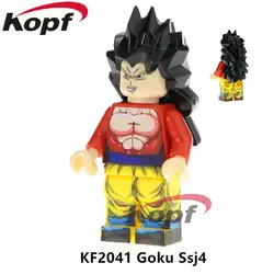 20 шт. здания Конструкторы Супер Герои Dragon Ball Z цифры Гоку Ssj4 Золотой Freiza Android 16 кирпичи детский подарок игрушечные лошадки KF2041