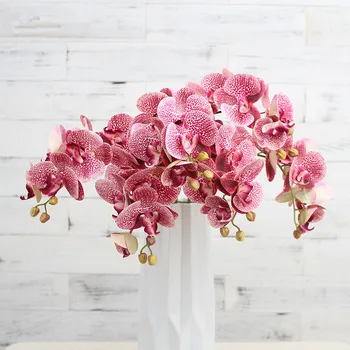 

1pcs High Quality DIY Imitation Flower Pu Orchid Artificial Flower For Home Wedding Decoration Multicolor Optional JH72