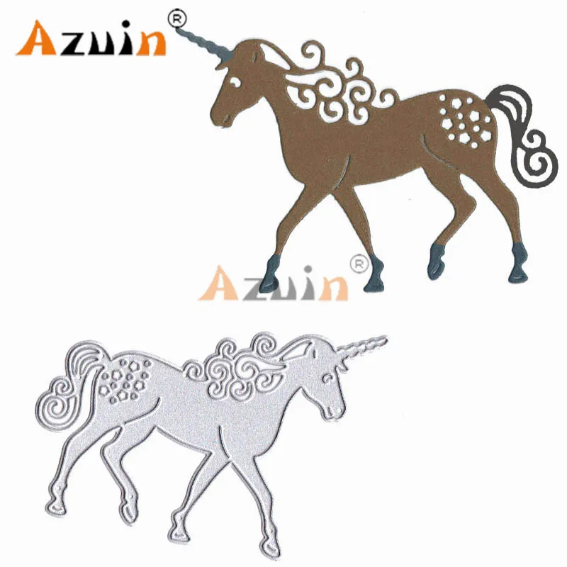 

2018 New Paper Unicorn Heavenly Horse Metal Animals Cutting Dies Scrapbooking Knives Dies Scrapbooking Metal Cutting Background