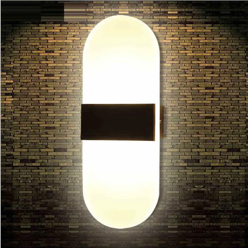 

16W Simple Modern LED Wall Lamp For Bedroom AC85-265V 29CM 40CM LED Wall Light with rectangle lampshade foyer study decoration