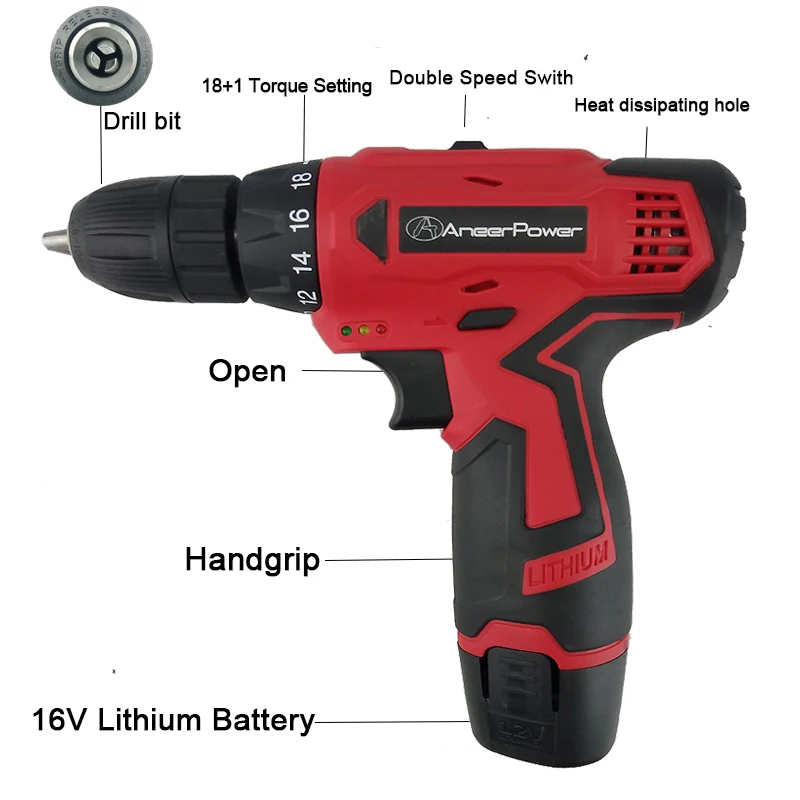 12 В инструменты, электрическая отвертка, двойная скорость, Аккумуляторная дрель, Аккумуляторная дрель, мини-электрическая дрель, батареи, шуруповерт, штепсельная вилка европейского стандарта