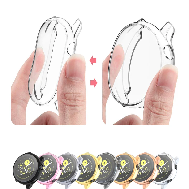 Screen Protector case for samsung galaxy watch active 2 Ultra-thin Soft silicone full Protection cover for Galaxy Active 40/44mm_voghion.com