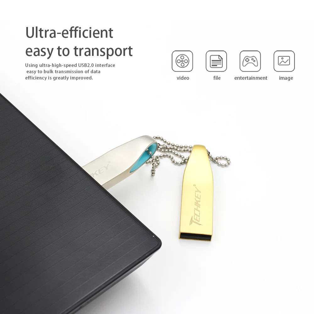 Usb накопитель флэш 64 в виде металлического ключа Флешка Гб Водонепроницаемый USB