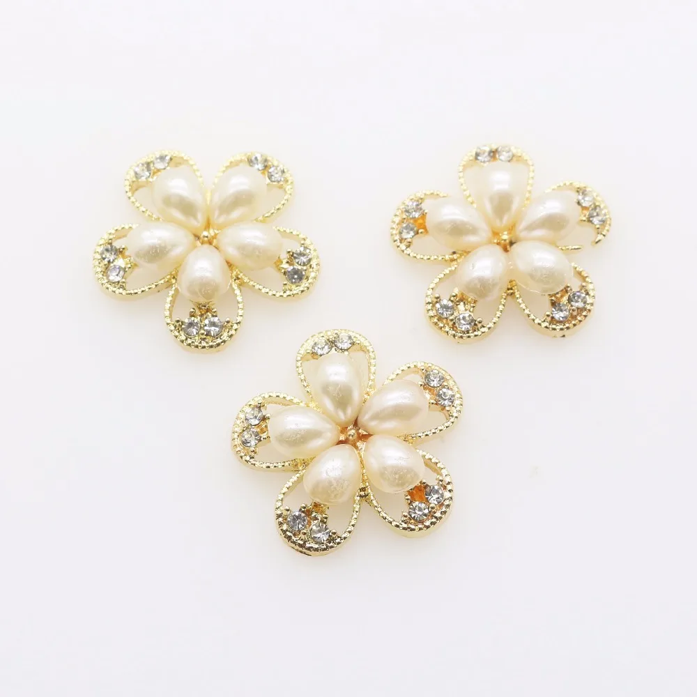 10 шт. металлические пуговицы с жемчугом 25 мм|craft sewing|craft weddingcraft jewelry |