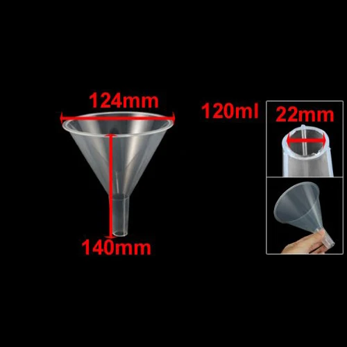 Доступное 120 мл 4 9/10 рот диаметр лаборатория Ясно Белый Пластик фильтр Воронки лабораторные