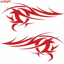 Autocollant Graphique en Vinyle Grand Rouge Flammes x2, étiquette de Voiture, amusant, Tribal