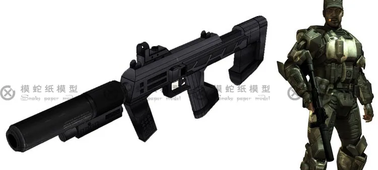 Войны человека M7 SMG 3d Бумага модель ручной DIY не может быть запущен