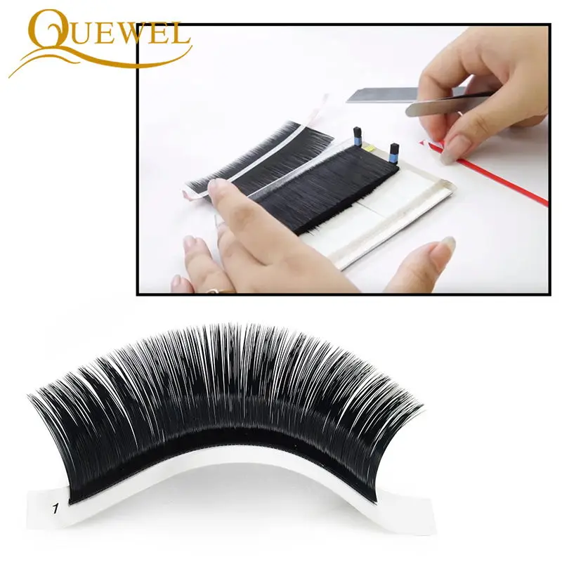 Extensões de Cílios Conforto de Alta Quewel Falsos Lash Cílios Atacado c - d dd 6 Onda Maquiagem Natural Qualidade Profissional Bandejas 1 Cheap Cílios postiços