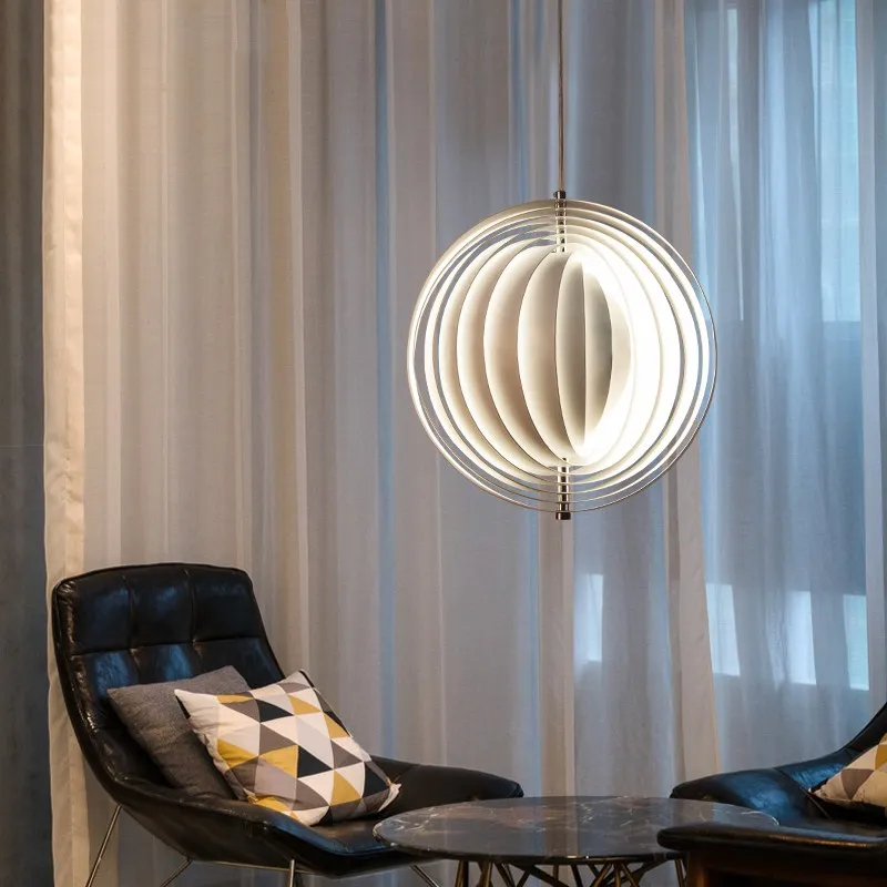 Современные светодиодные подвесные светильники Круглый Круг Луна hanglamp Verpan лампы