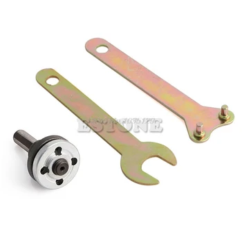 

M10/16mm Hole Drill Angle Grinder Mandrel Adapter Disc Holder Spanner Kit Set GZZ Whosale&DropShip