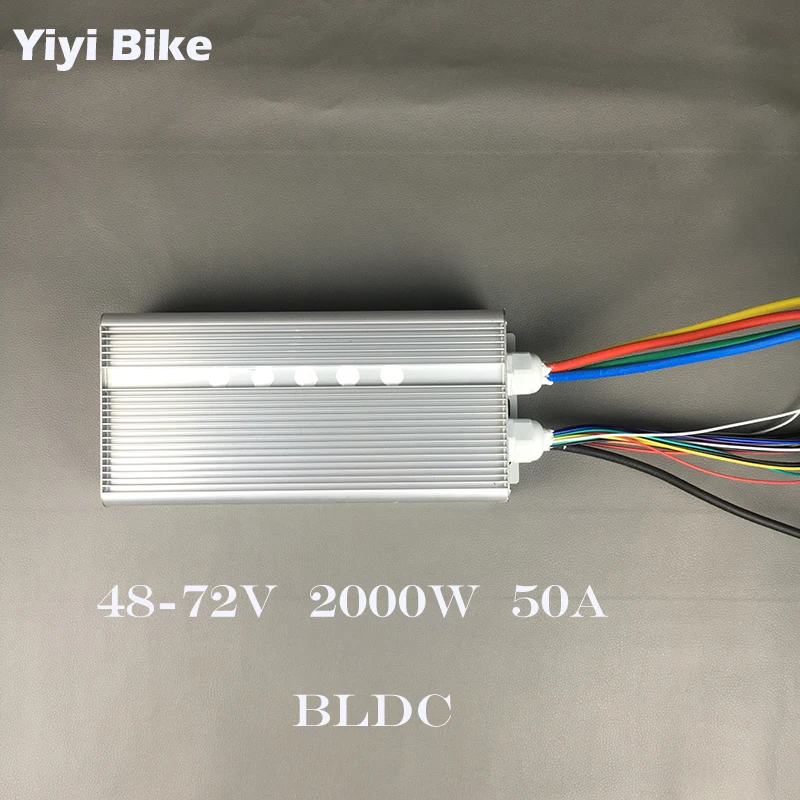 42-72 в 2000 Вт 50А 36MOSFET контроллер постоянного тока для электрического велосипеда бесщеточный контроллер двигателя Датчик Холла функция реверса E-Scooter комплект